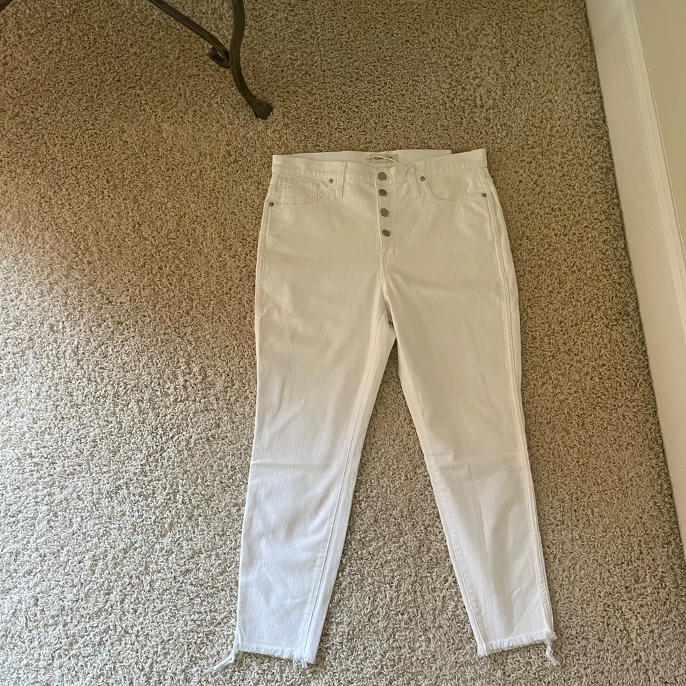 Brand new Madewell classic summer white jeans